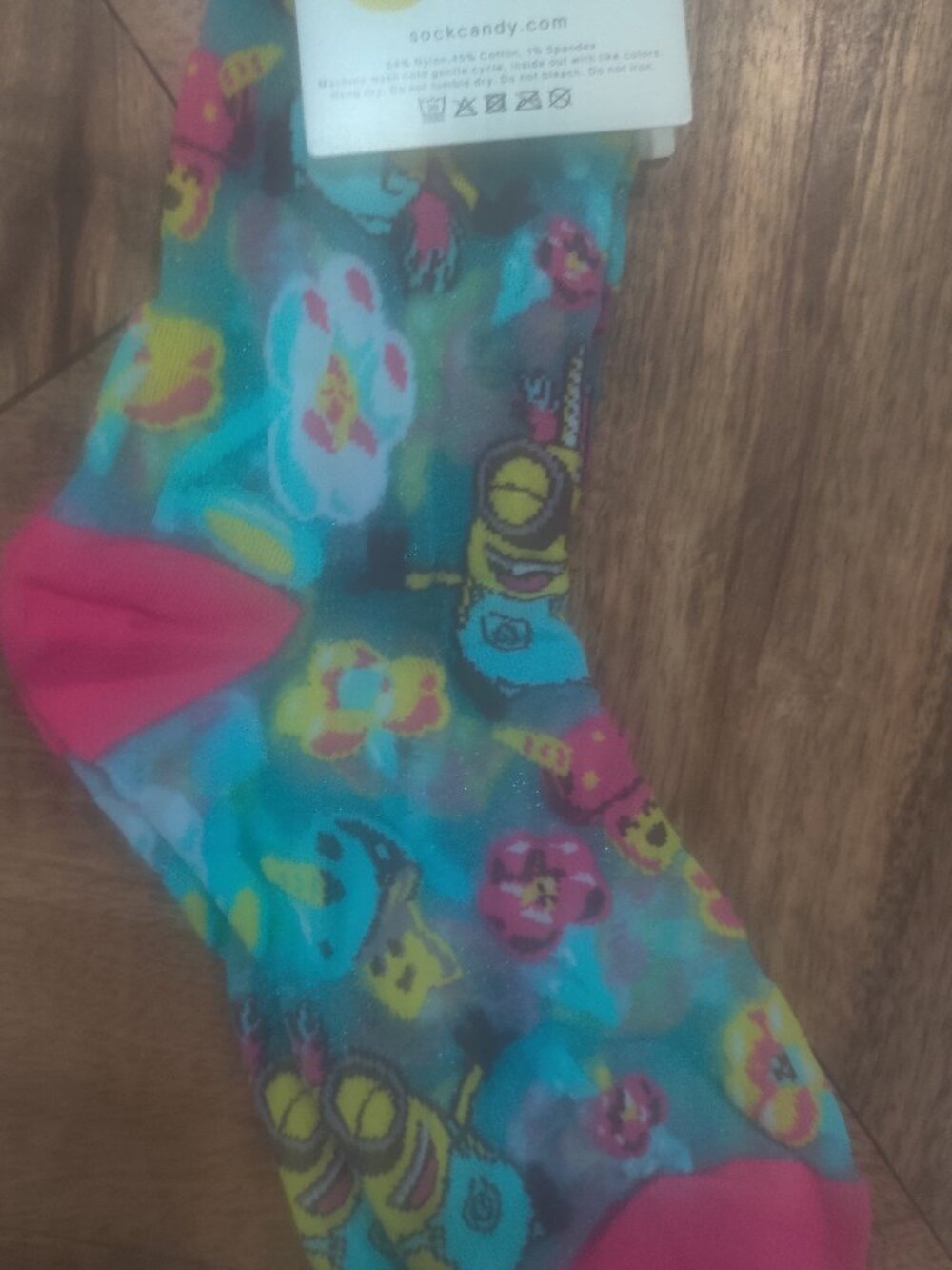 Sock Candy the Minions collab socks OS New